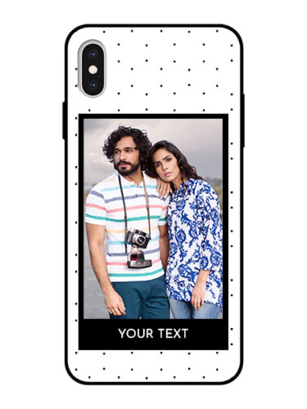 Custom Apple iPhone XS Max Photo Printing on Glass Case  - Premium Design