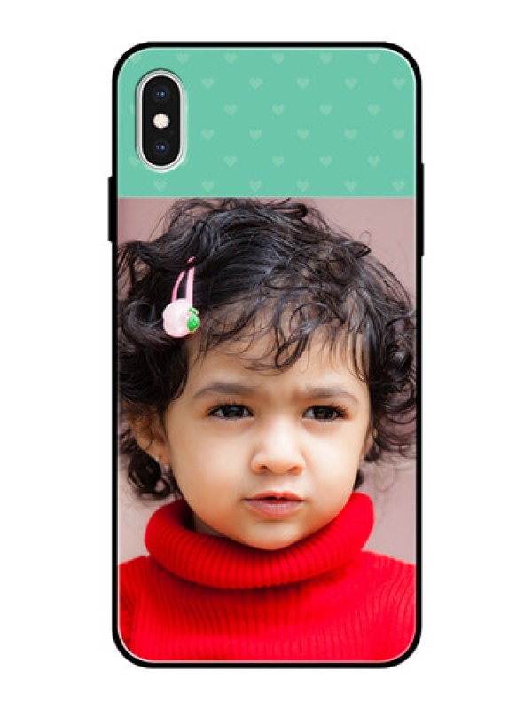 Custom Apple iPhone XS Max Custom Glass Phone Case  - Lovers Picture Design