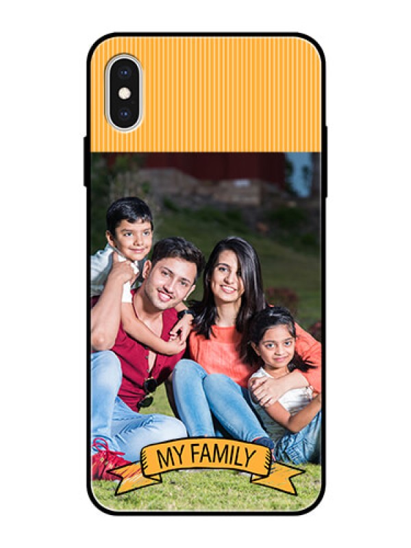 Custom Apple iPhone XS Max Custom Glass Phone Case  - My Family Design