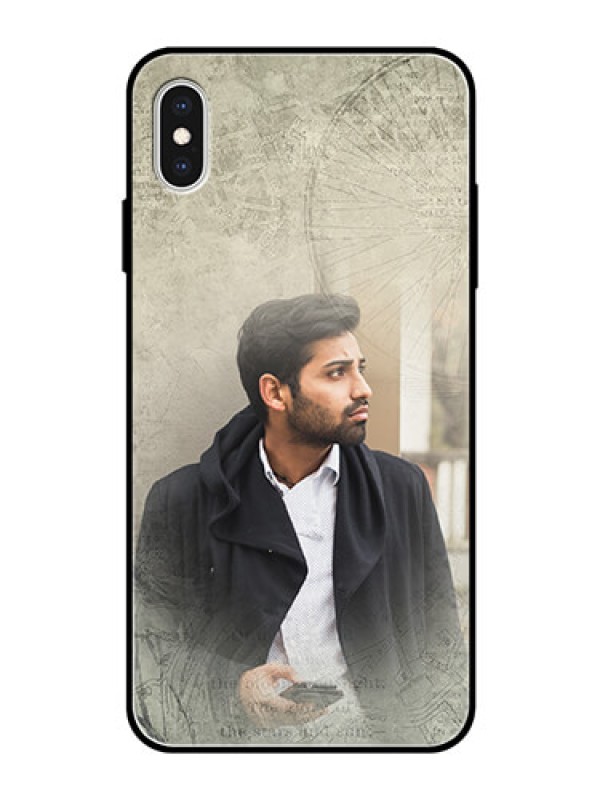 Custom Apple iPhone XS Max Custom Glass Phone Case  - with vintage design