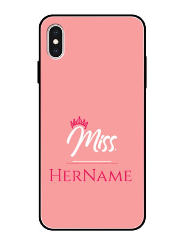 Custom Iphone Xs Max Custom Glass Phone Case Mrs with Name