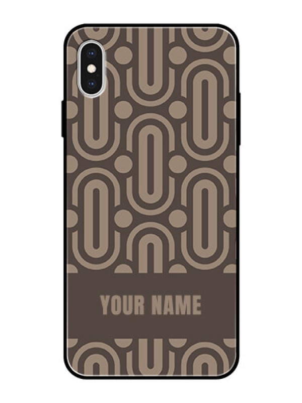 Custom iPhone Xs Max Custom Glass Phone Case - Captivating Zero Pattern Design