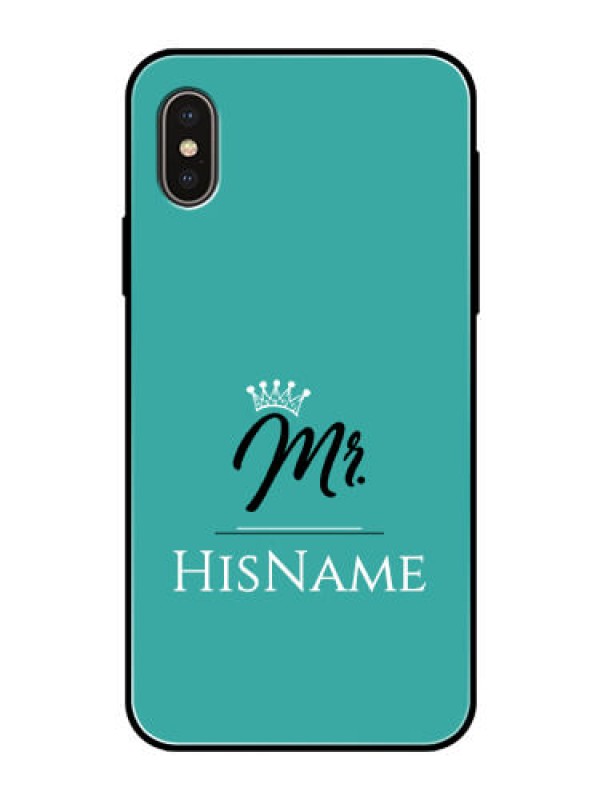 Custom Iphone Xs Custom Glass Phone Case Mr with Name