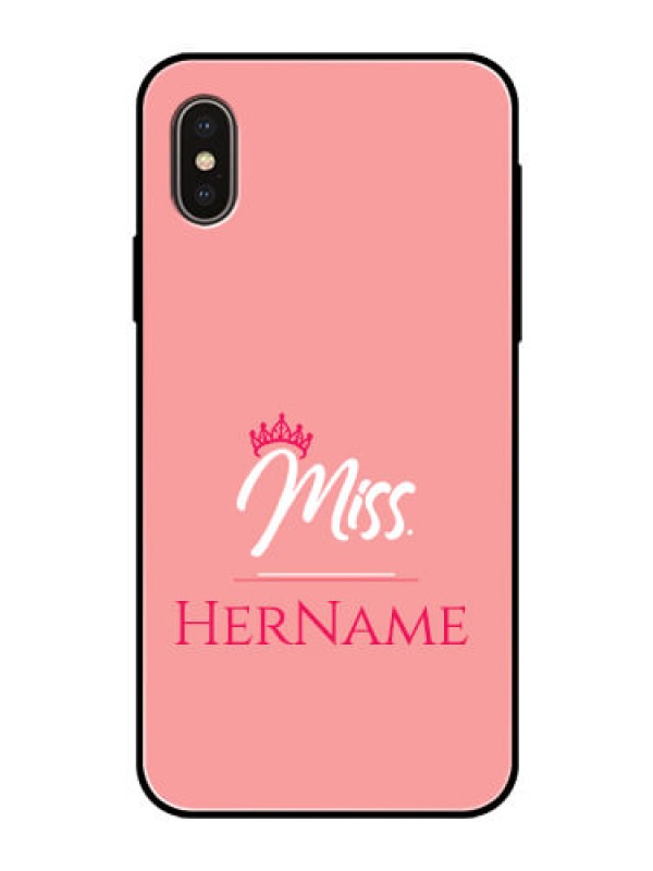 Custom Iphone Xs Custom Glass Phone Case Mrs with Name