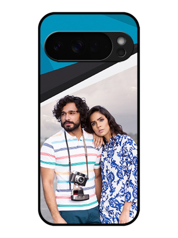 Custom Google Pixel 10 Pro Xl 5G Custom Glass Phone Case - Simple Pattern Photo Upload Design