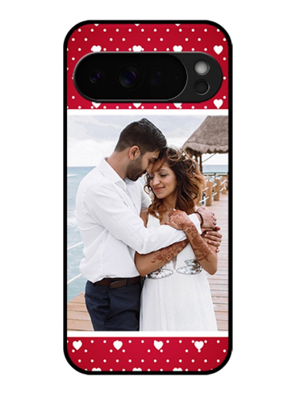 Custom Google Pixel 10 Pro Xl 5G Custom Glass Phone Case - Hearts Mobile Case Design