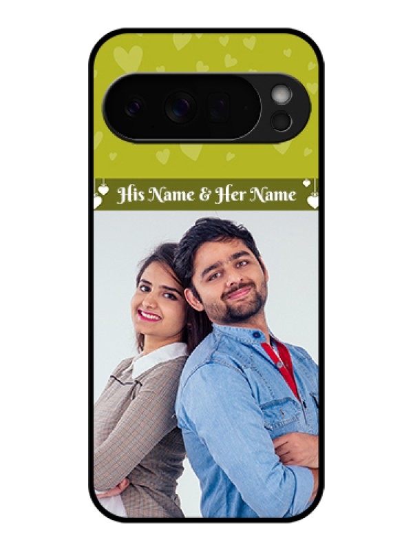 Custom Google Pixel 10 Pro Xl 5G Custom Glass Phone Case - You & Me Heart Design