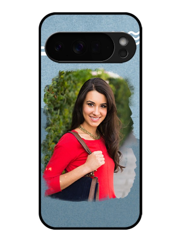Custom Google Pixel 10 Pro Xl 5G Custom Glass Phone Case - Grunge Line Art Design