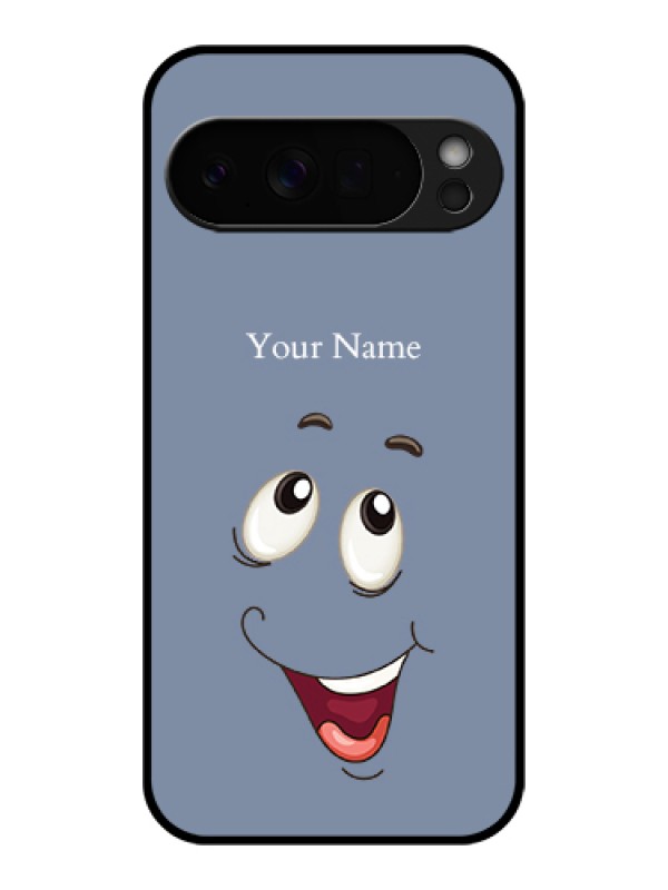 Custom Google Pixel 10 Pro Xl 5G Custom Glass Phone Case - Laughing Cartoon Face Design