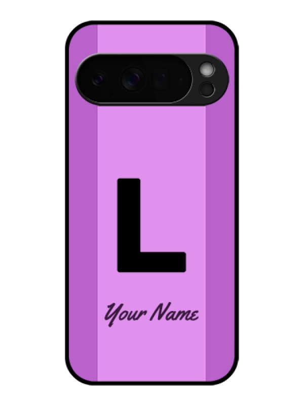 Custom Google Pixel 10 Pro Xl 5G Custom Glass Phone Case - Tricolor Custom Text Design