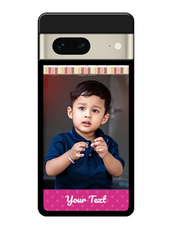 Custom Google Pixel 7 5G Custom Glass Phone Case - Cute Girls Cover Design