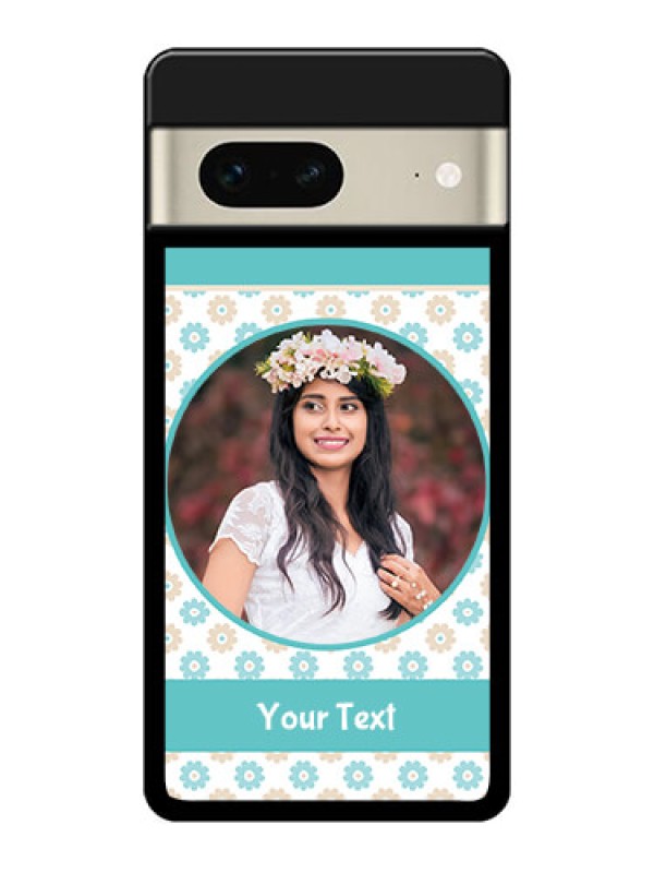 Custom Google Pixel 7 5G Custom Glass Phone Case - Beautiful Flowers Design