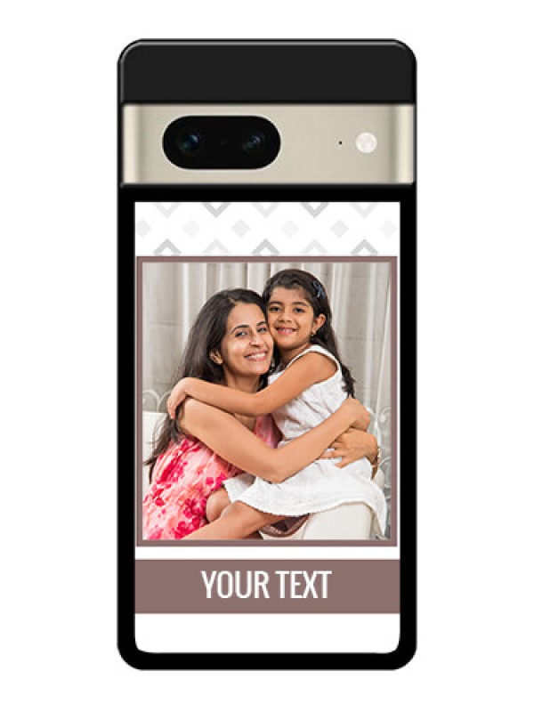 Custom Google Pixel 7 5G Custom Glass Phone Case - Simple Diamond Design