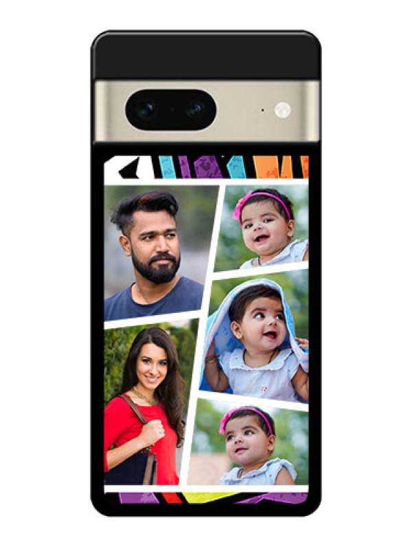 Custom Google Pixel 7 5G Custom Glass Phone Case - Graffiti Pattern Design