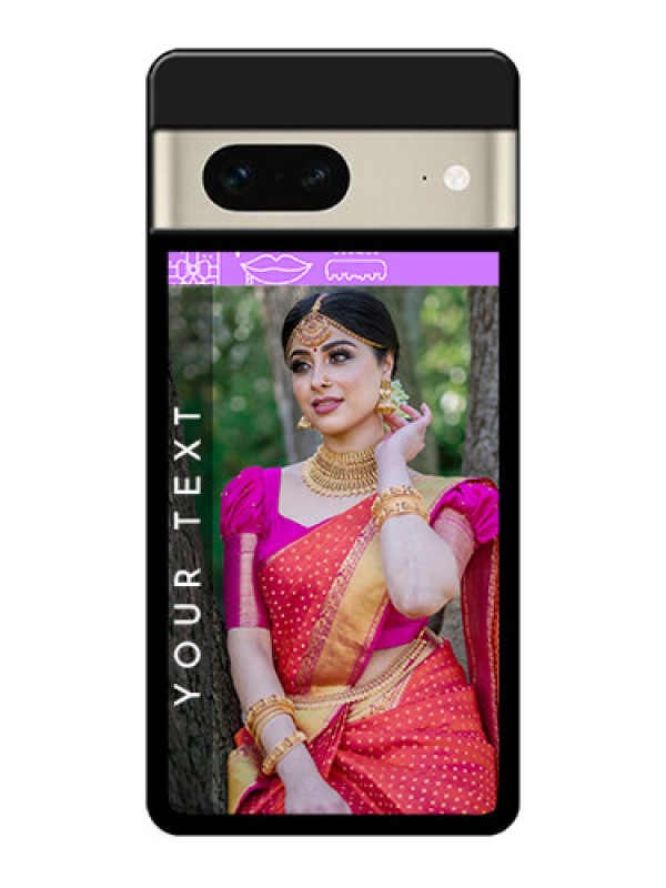 Custom Google Pixel 7 5G Custom Glass Phone Case - Birthday Icons Design