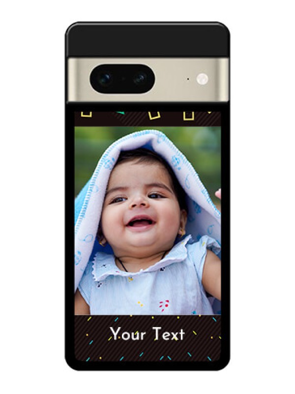 Custom Google Pixel 7 5G Custom Glass Phone Case - With Confetti Birthday Design