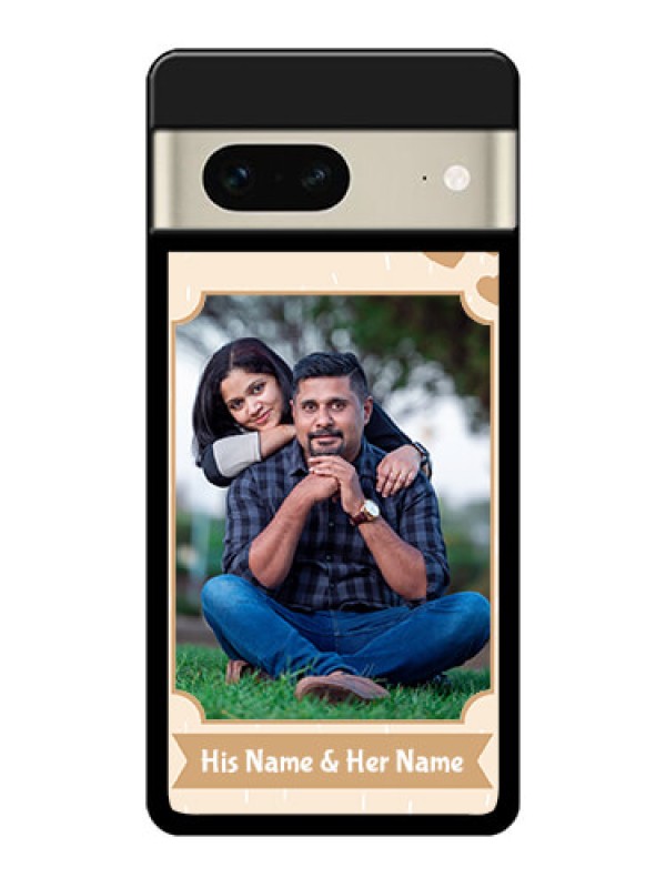 Custom Google Pixel 7 5G Custom Glass Phone Case - With Confetti Love Design
