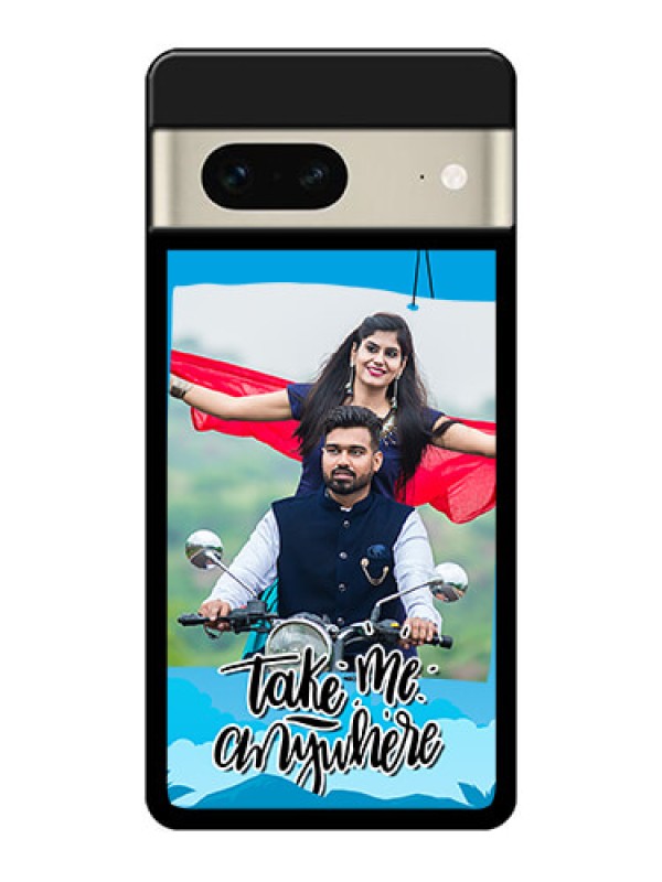 Custom Google Pixel 7 5G Custom Glass Phone Case - Traveller Design