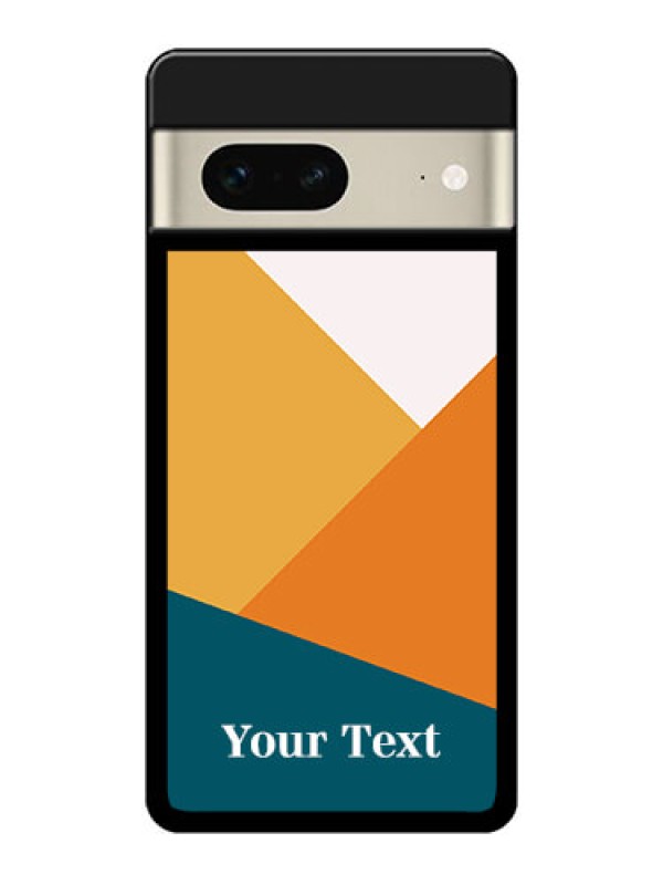 Custom Google Pixel 7 5G Custom Glass Phone Case - Stacked Multi - Colour Design