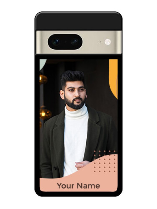 Custom Google Pixel 7 5G Custom Glass Phone Case - Tri - Coloured Overlay Design