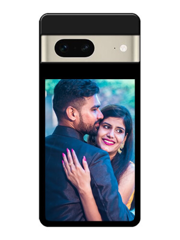 Custom Google Pixel 7 5G Custom Glass Phone Case - Upload Full Picture With Custom Color Design