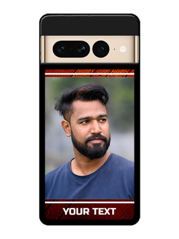 Custom Google Pixel 7 Pro 5G Custom Glass Phone Case - Leather Phone Case Design