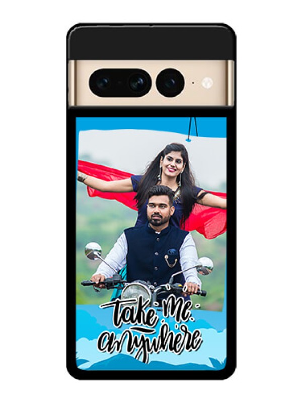 Custom Google Pixel 7 Pro 5G Custom Glass Phone Case - Traveller Design