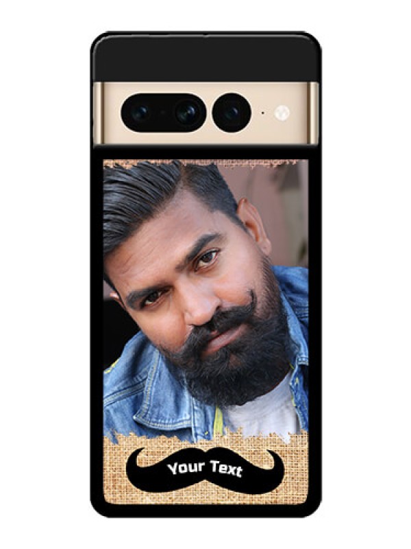 Custom Google Pixel 7 Pro 5G Custom Glass Phone Case - With Texture Design