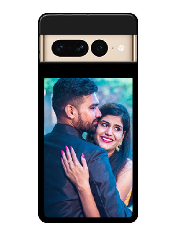 Custom Google Pixel 7 Pro 5G Custom Glass Phone Case - Upload Full Picture With Custom Color Design