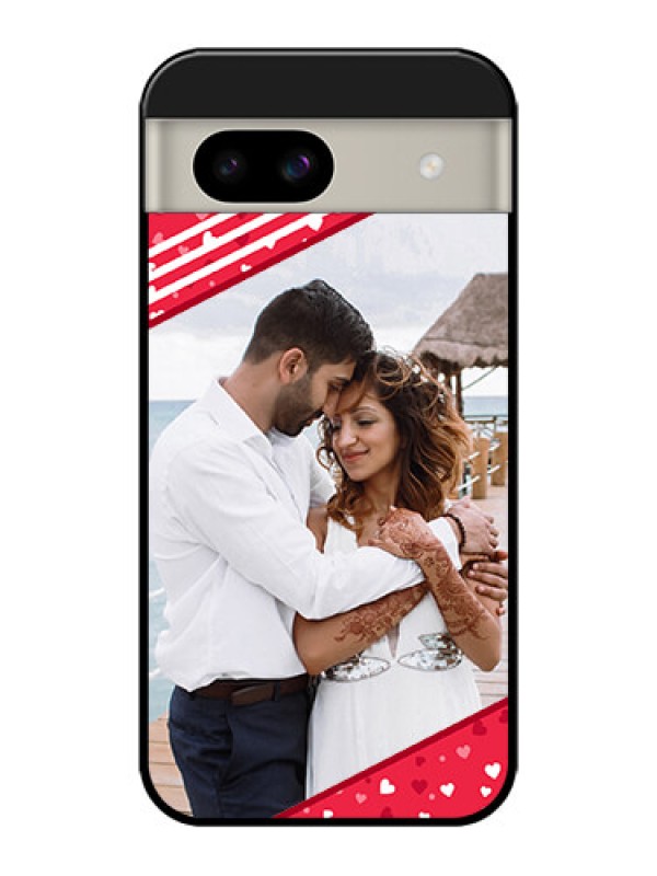 Custom Google Pixel 8A 5G Custom Glass Phone Case - Valentines Gift Design