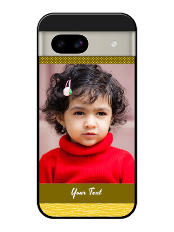Custom Google Pixel 8A 5G Custom Glass Phone Case - Simple Green Color Design
