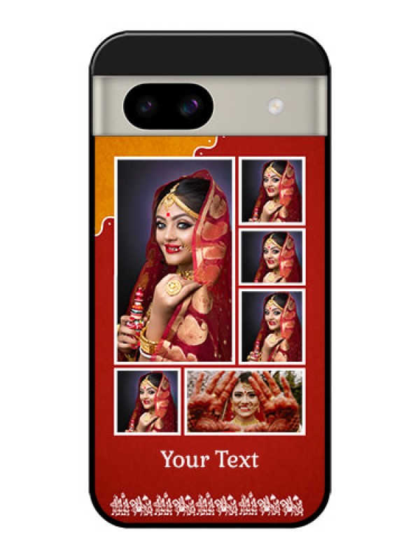 Custom Google Pixel 8A 5G Custom Glass Phone Case - Wedding Pic Upload Design