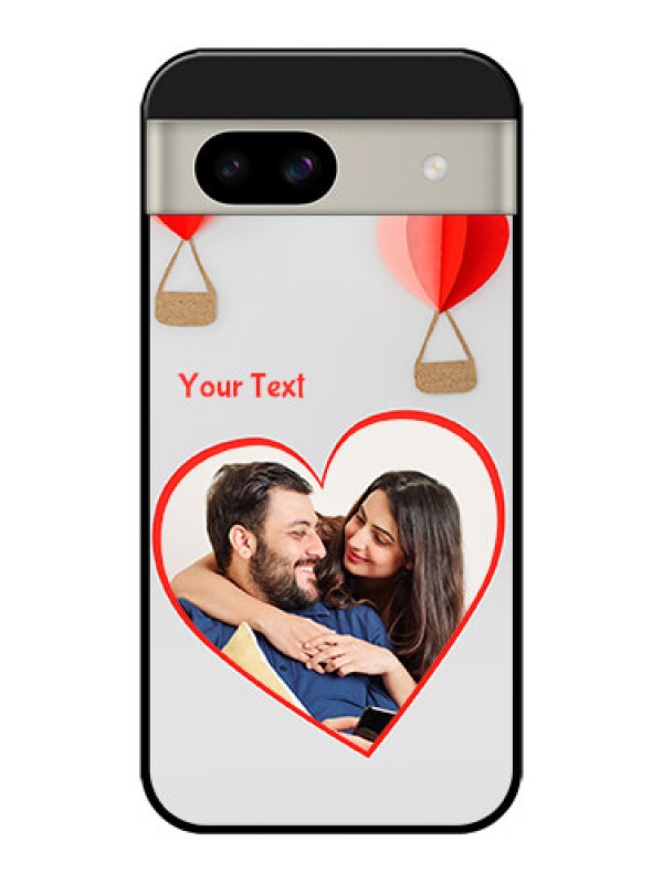 Custom Google Pixel 8A 5G Custom Glass Phone Case - Parachute Love Design