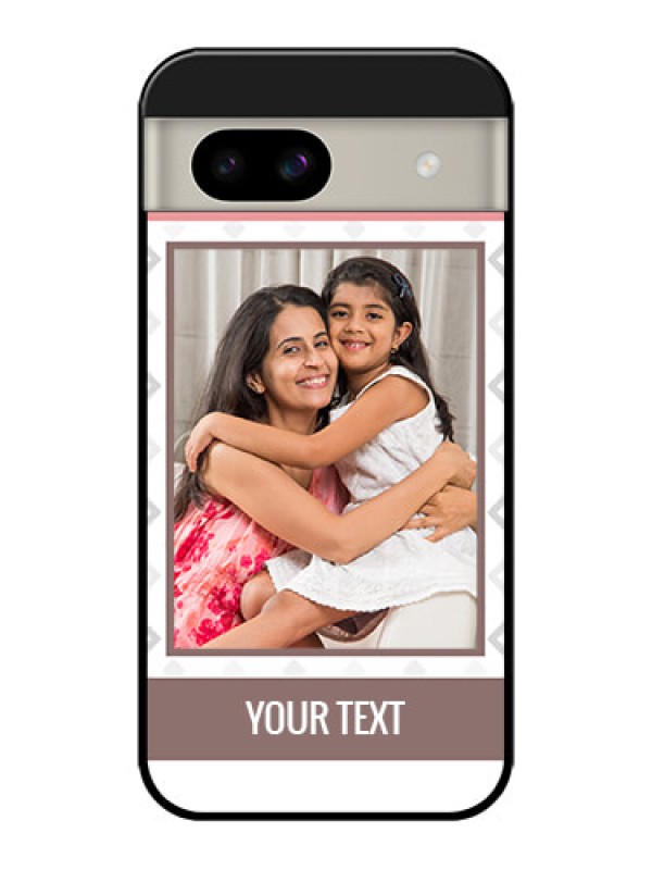 Custom Google Pixel 8A 5G Custom Glass Phone Case - Simple Diamond Design