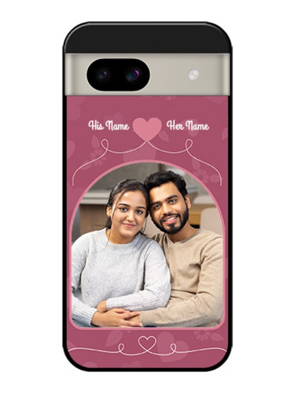Custom Google Pixel 8A 5G Custom Glass Phone Case - Love Floral Design