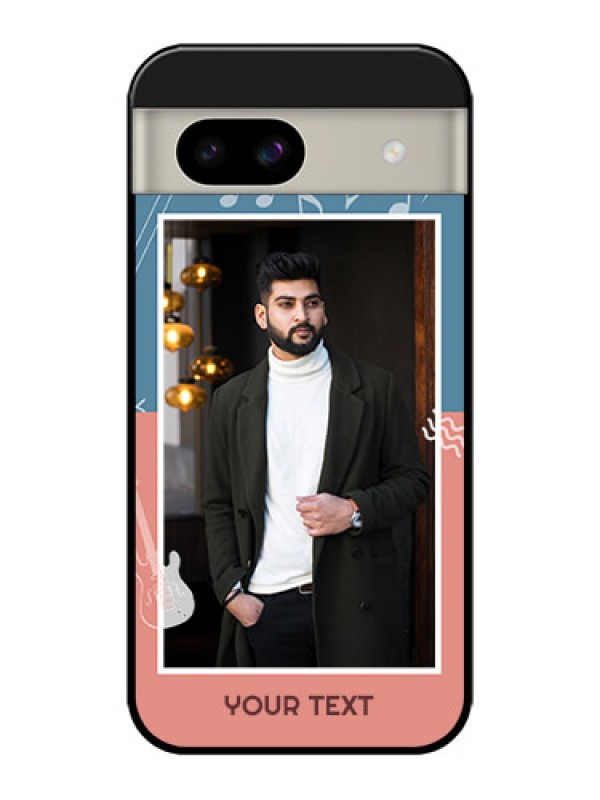 Custom Google Pixel 8A 5G Custom Glass Phone Case - With Color Musical Note Design