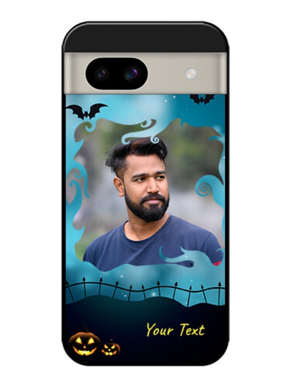 Custom Google Pixel 8A 5G Custom Glass Phone Case - Halloween Frame Design