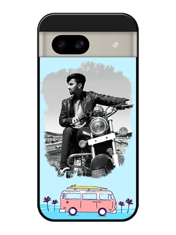 Custom Google Pixel 8A 5G Custom Glass Phone Case - Travel and Adventure Design