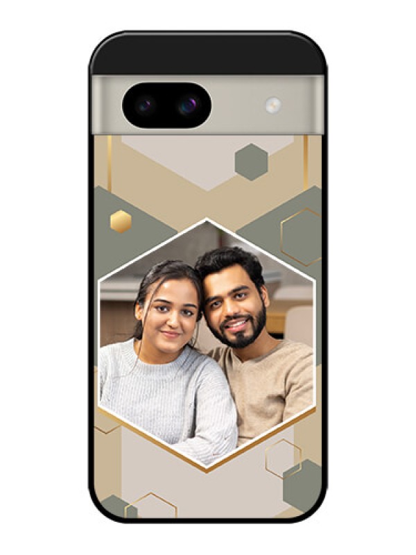 Custom Google Pixel 8A 5G Custom Glass Phone Case - Stylish Hexagon Pattern Design