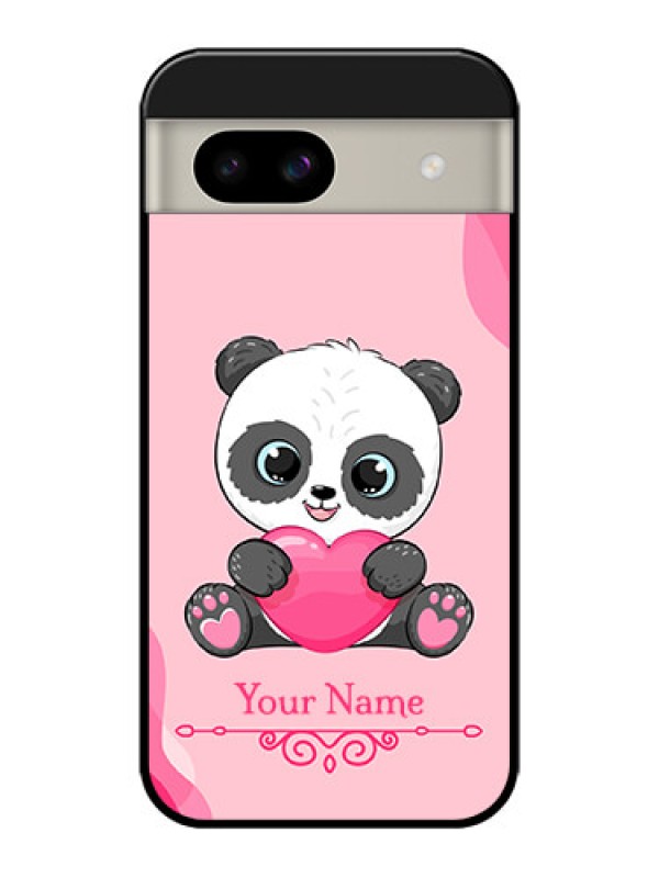 Custom Google Pixel 8A 5G Custom Glass Phone Case - Cute Panda Design