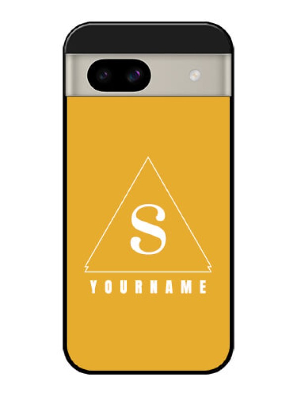 Custom Google Pixel 8A 5G Custom Glass Phone Case - Simple Triangle Design