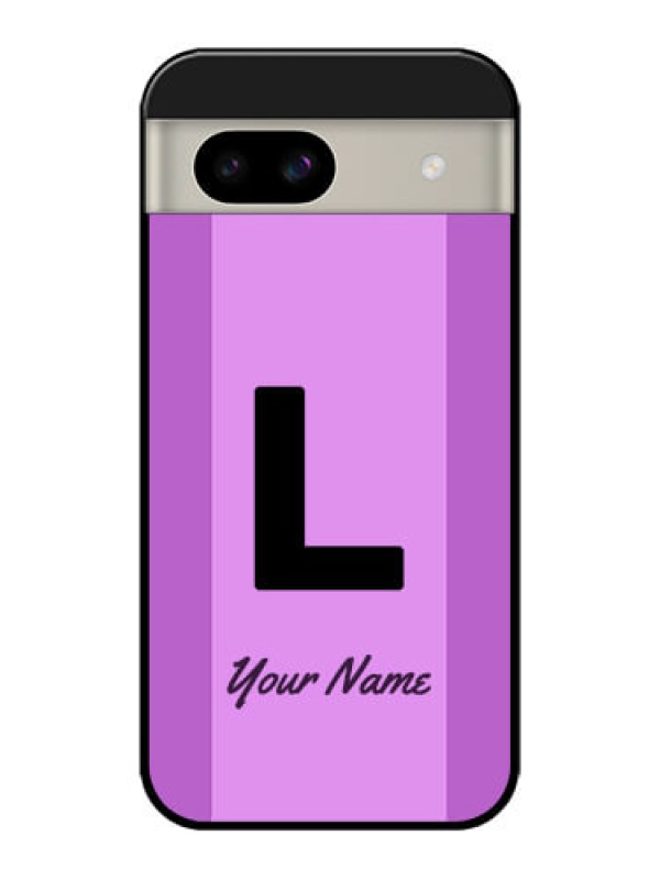 Custom Google Pixel 8A 5G Custom Glass Phone Case - Tricolor Custom Text Design
