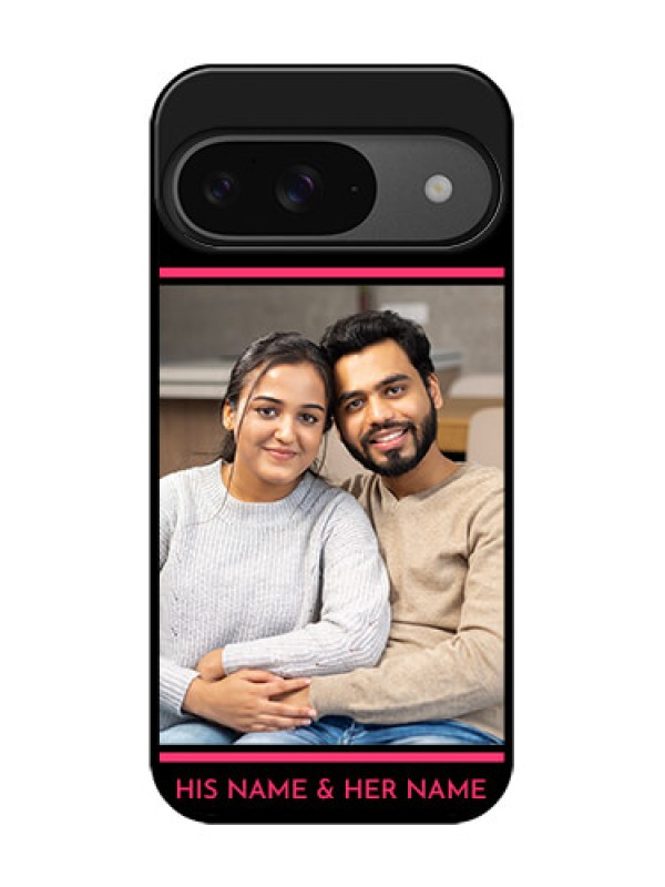 Custom Google Pixel 9 5G Custom Glass Phone Case - With Add Text Design