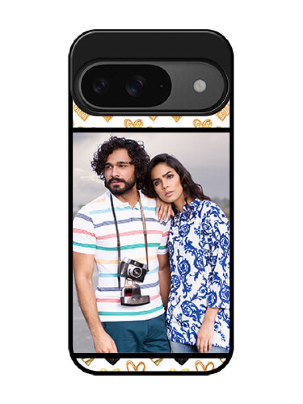 Custom Google Pixel 9 5G Custom Glass Phone Case - Love Symbol Design