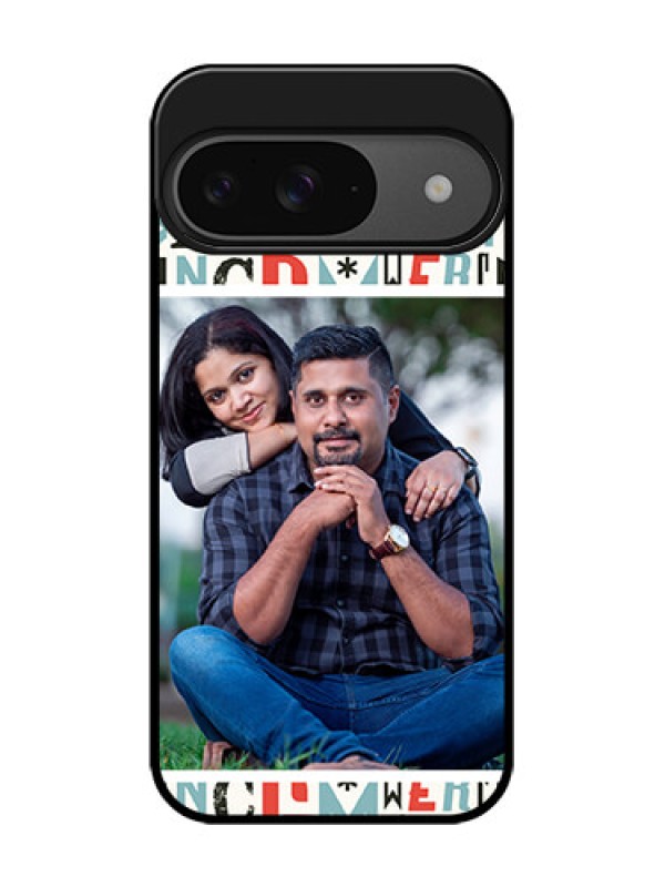 Custom Google Pixel 9 5G Custom Glass Phone Case - Alphabet Design