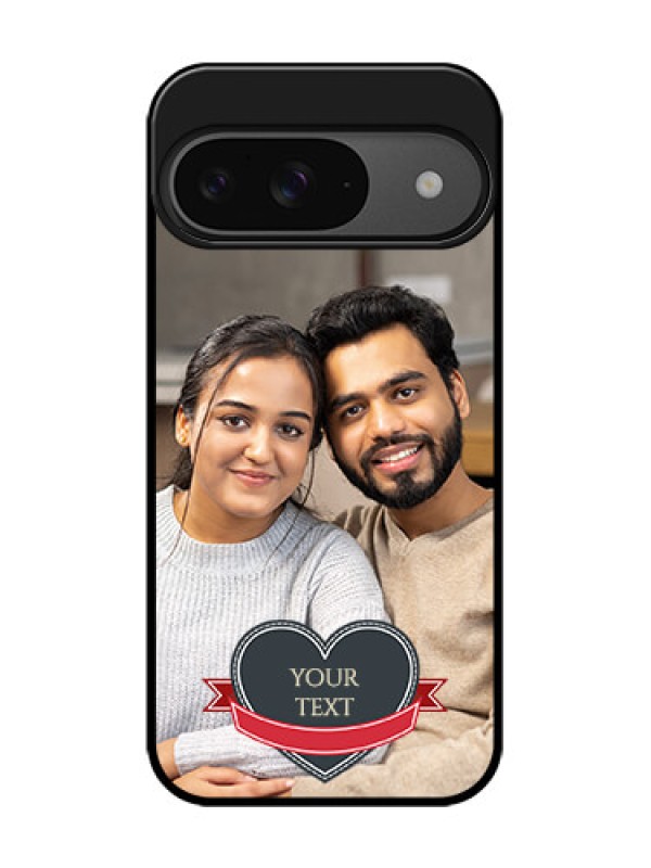 Custom Google Pixel 9 5G Custom Glass Phone Case - Just Married Couple Design