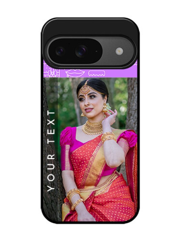 Custom Google Pixel 9 5G Custom Glass Phone Case - Birthday Icons Design