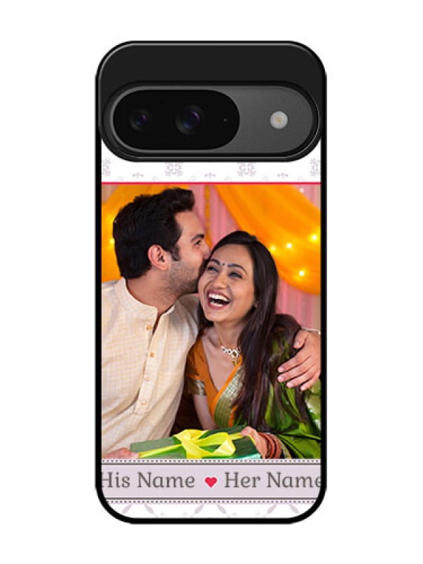 Custom Google Pixel 9 5G Custom Glass Phone Case - With Photo And Ethnic Design
