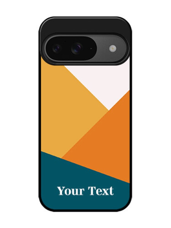 Custom Google Pixel 9 5G Custom Glass Phone Case - Stacked Multi - Colour Design
