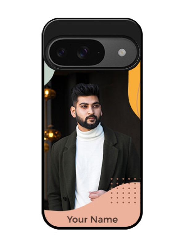 Custom Google Pixel 9 5G Custom Glass Phone Case - Tri - Coloured Overlay Design